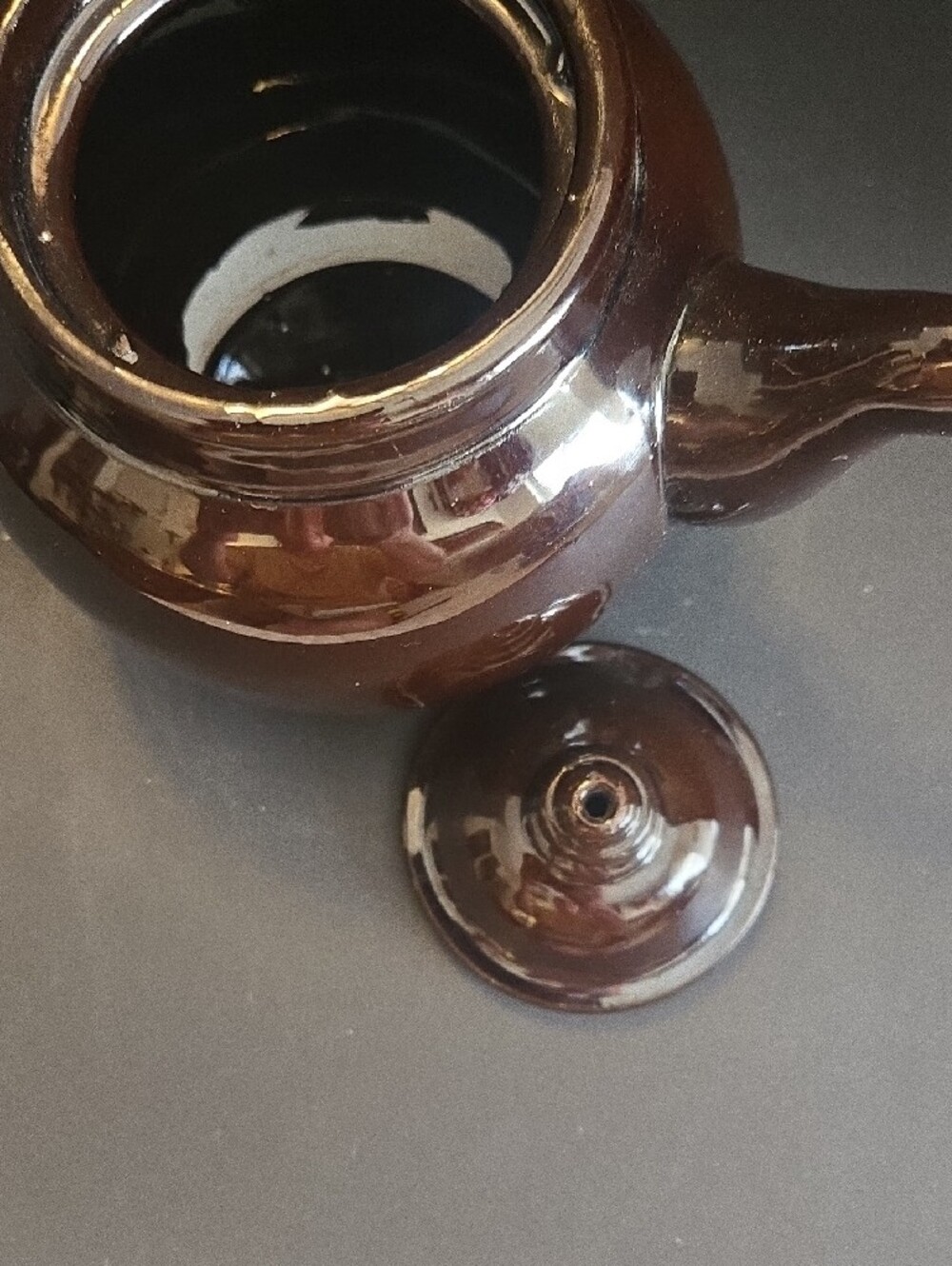 ALB Brown Betty Ceramic Teapot with Lid - - Picture 9 of 12